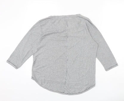 Womens UK Size 12 Maison de Nimes Grey Basic T-Shirt