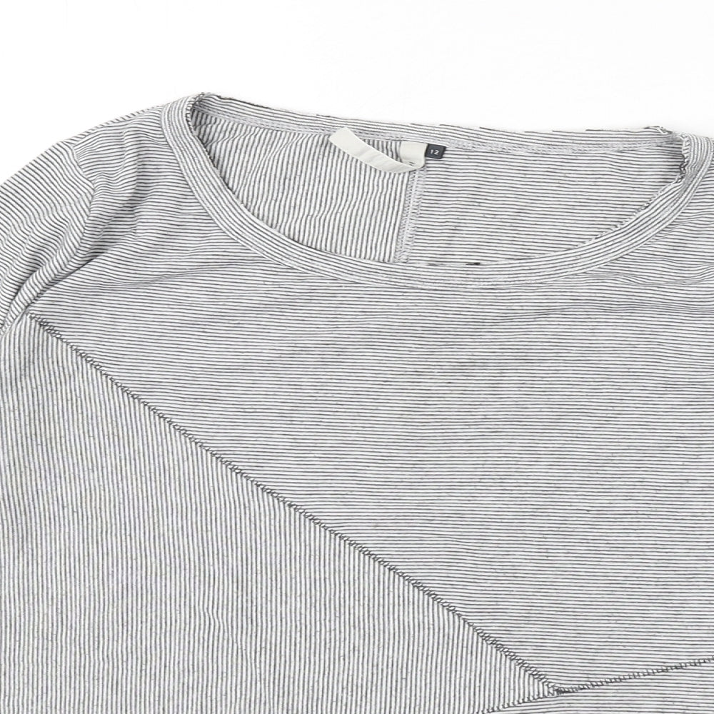 Womens UK Size 12 Maison de Nimes Grey Basic T-Shirt
