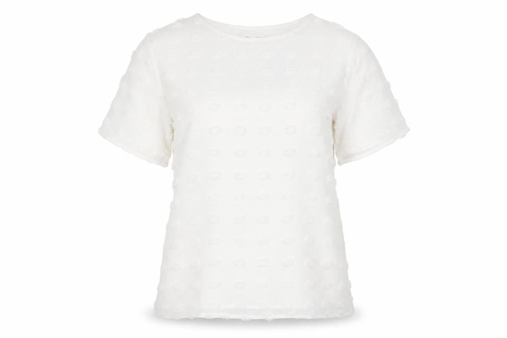 Womens UK Size M Blooming Jelly White Basic Blouse