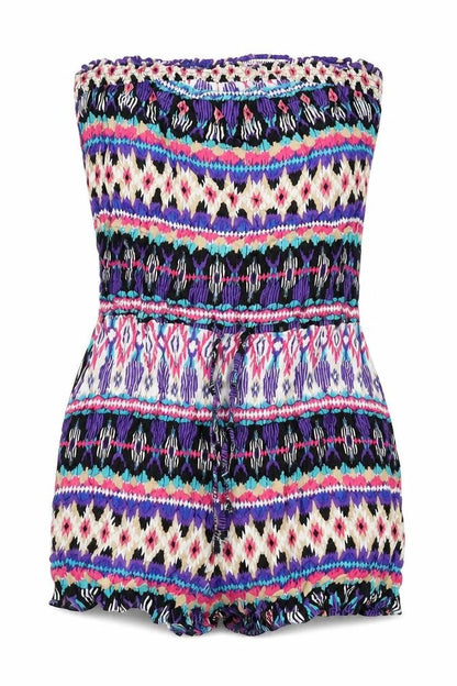 Womens UK Size 12 New Look One-Piece Multicoloured Romper