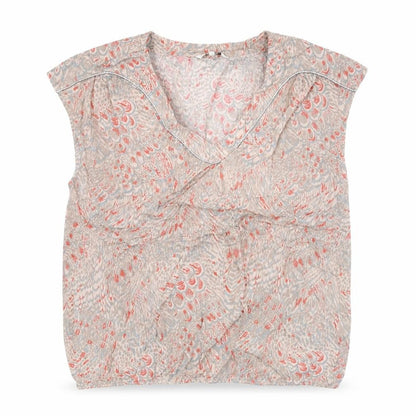 Womens UK Size 10 Sandwich Multicoloured Basic Blouse