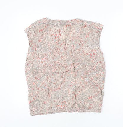 Womens UK Size 10 Sandwich Multicoloured Basic Blouse