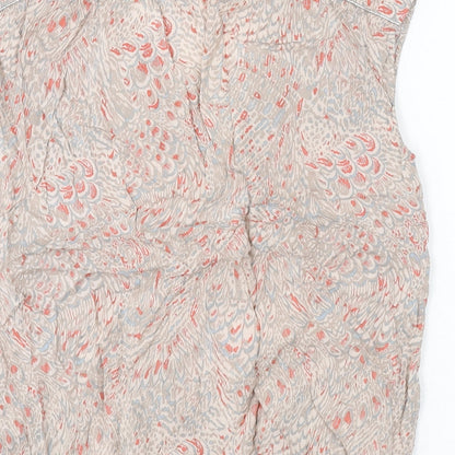 Womens UK Size 10 Sandwich Multicoloured Basic Blouse