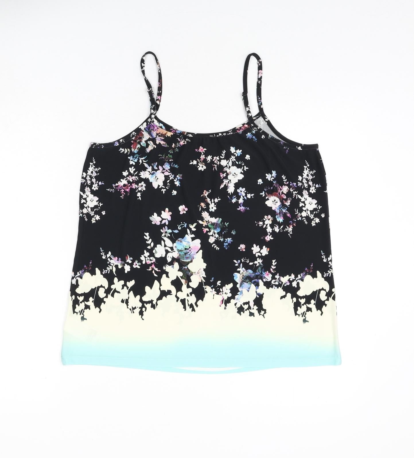 Womens UK Size 12 Warehouse Multicoloured Camisole Tank