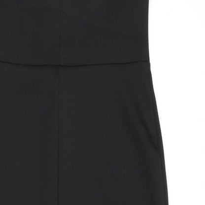 ASOS Womens Black Polyester Bodycon Size 10 Sweetheart Pullover