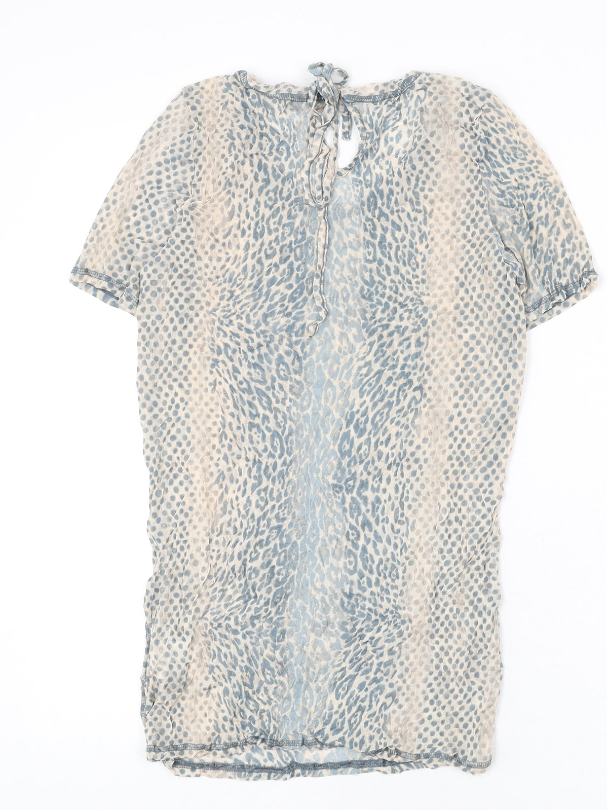 Womens UK Size M Sandwich Beige Basic T-Shirt