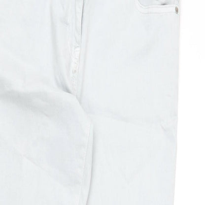 NEXT Womens Blue Cotton Straight Jeans Size 12 L26 in Regular Zip