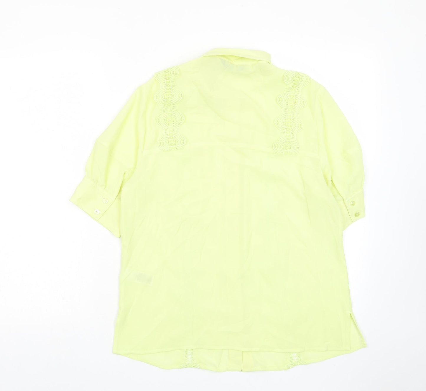 Womens UK Size 10 Marks and Spencer Green Basic Button-Up
