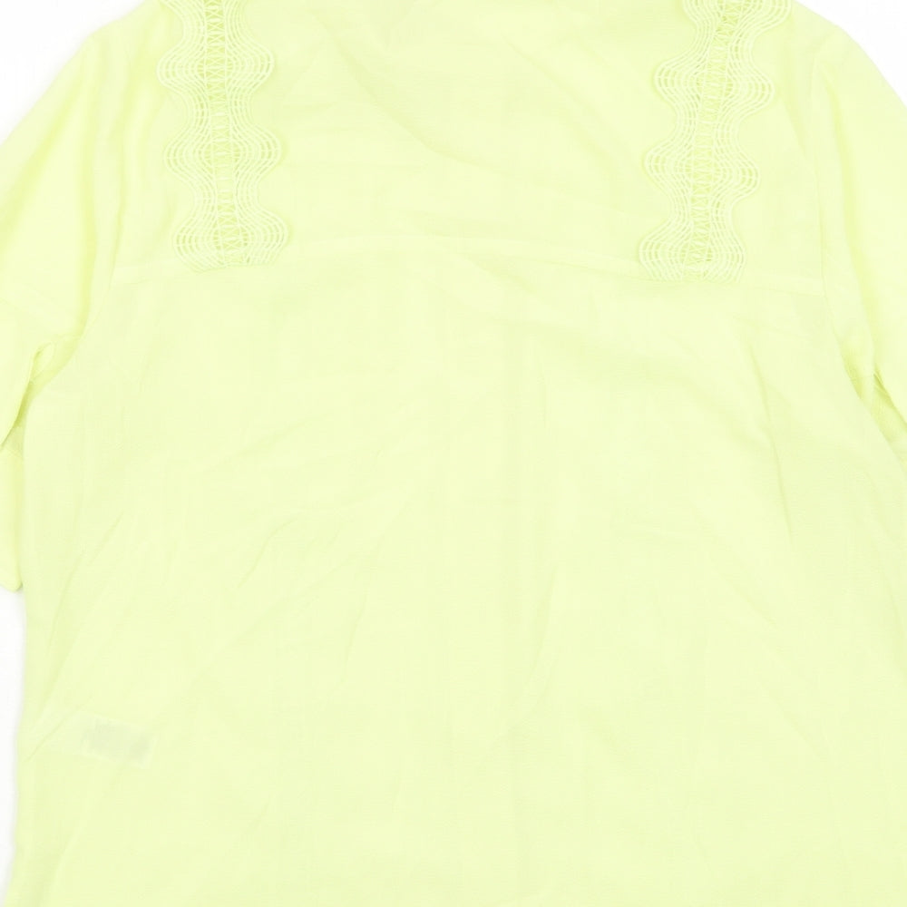 Womens UK Size 10 Marks and Spencer Green Basic Button-Up