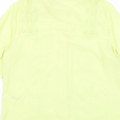 Womens UK Size 10 Marks and Spencer Green Basic Button-Up