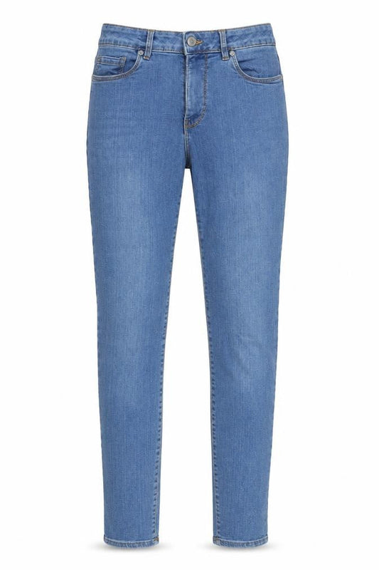 HEMA Womens Blue Cotton Skinny Jeans Size 28 in L30 in Regular Zip - Pockets, Belt Loops