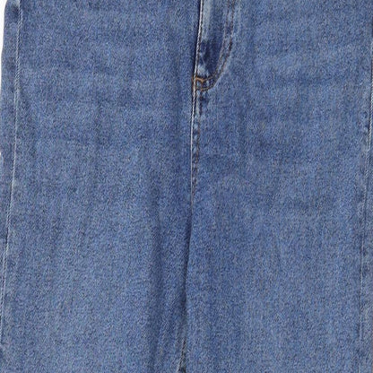Womens UK Size 8 Warehouse Regular Fit Straight Blue Jeans
