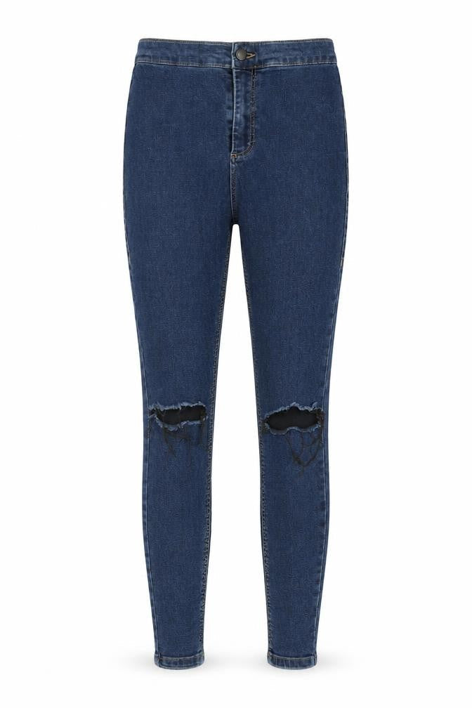 Womens UK Size 26 in Topshop Regular Fit Skinny Blue Jeans