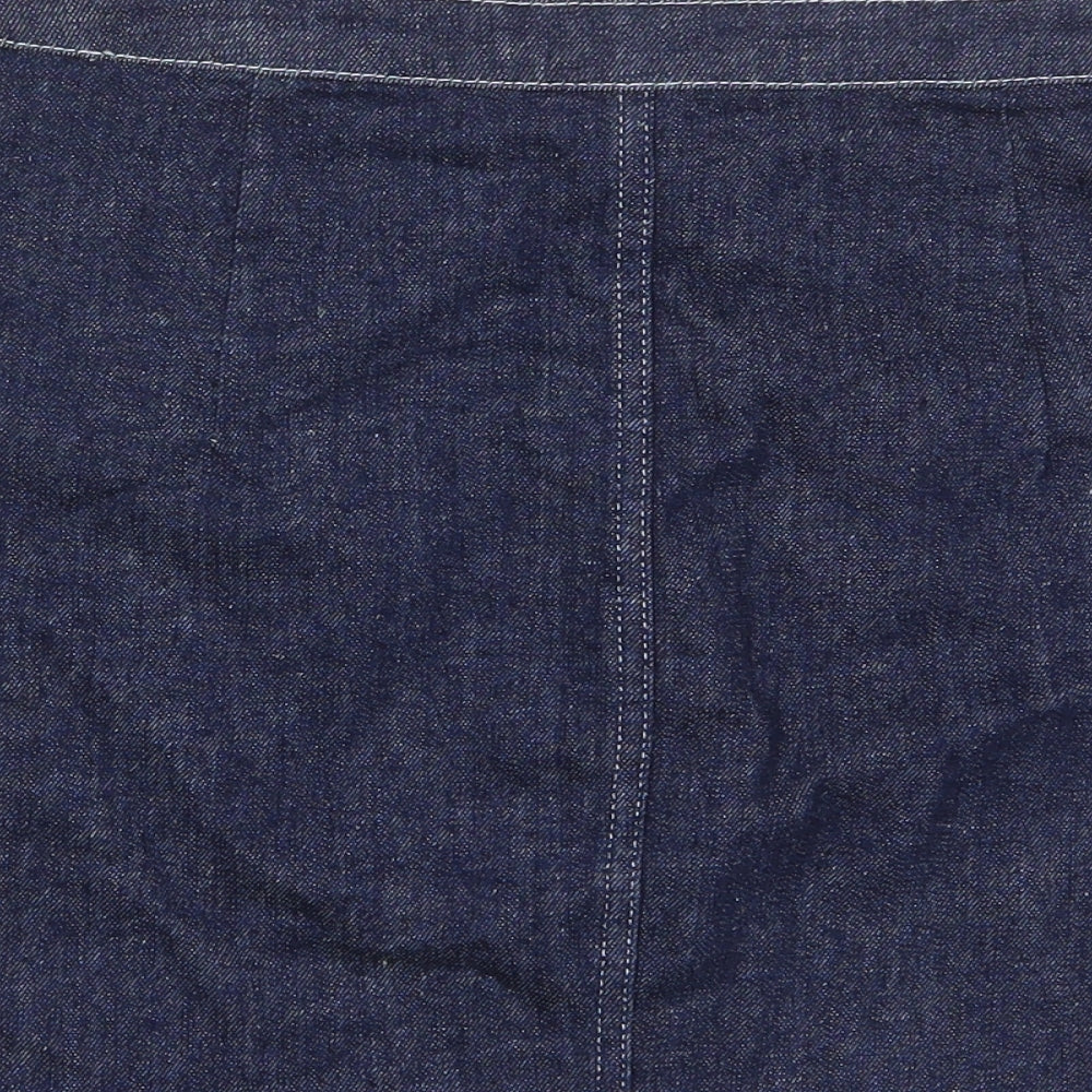 Womens UK Size 28 in Topshop A-Line Denim Skirt