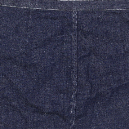 Womens UK Size 28 in Topshop A-Line Denim Skirt