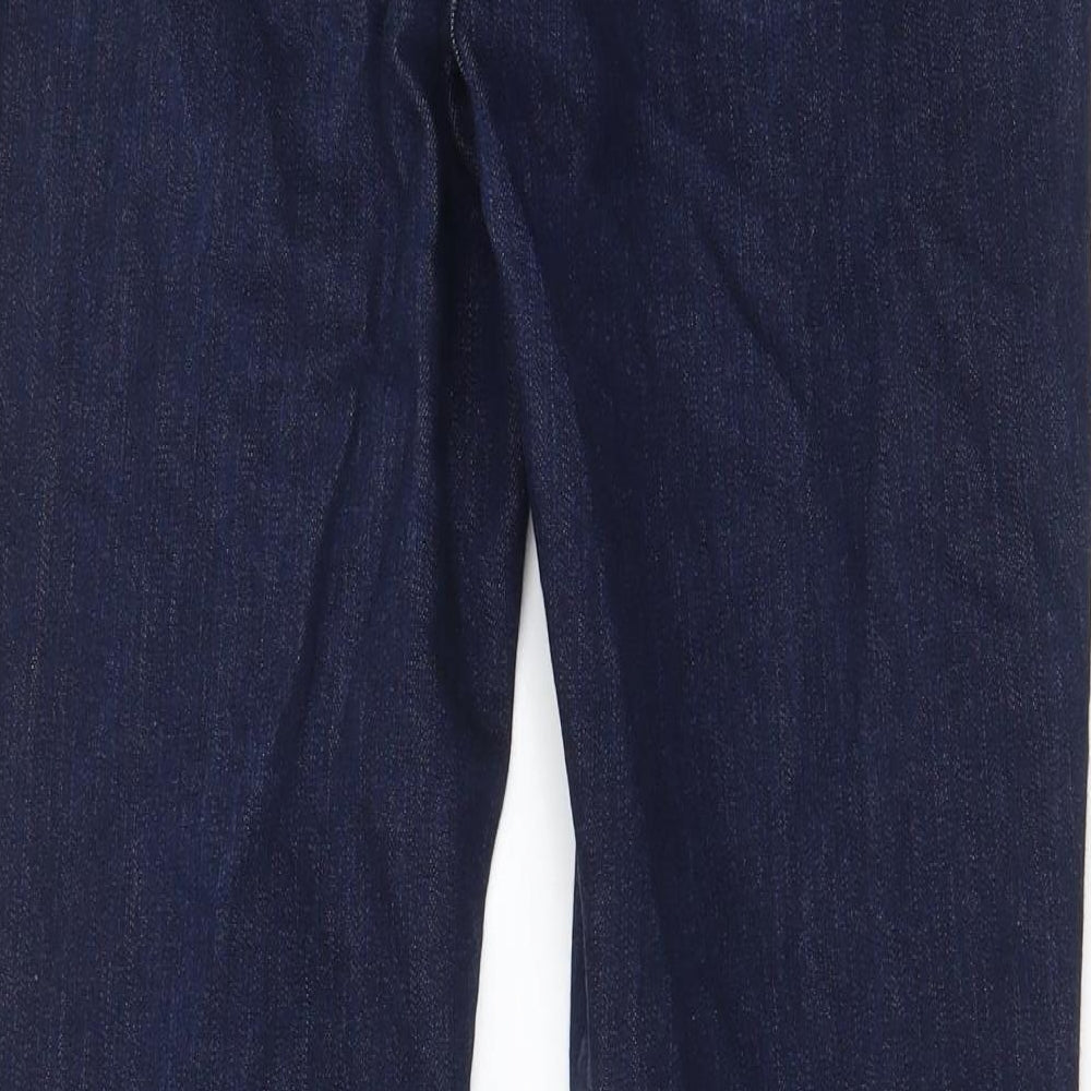 TOM TAILOR Womens Blue Cotton Skinny Jeans Size 29 in L32 in Regular Zip - Pockets, Belt Loops, Cuffed