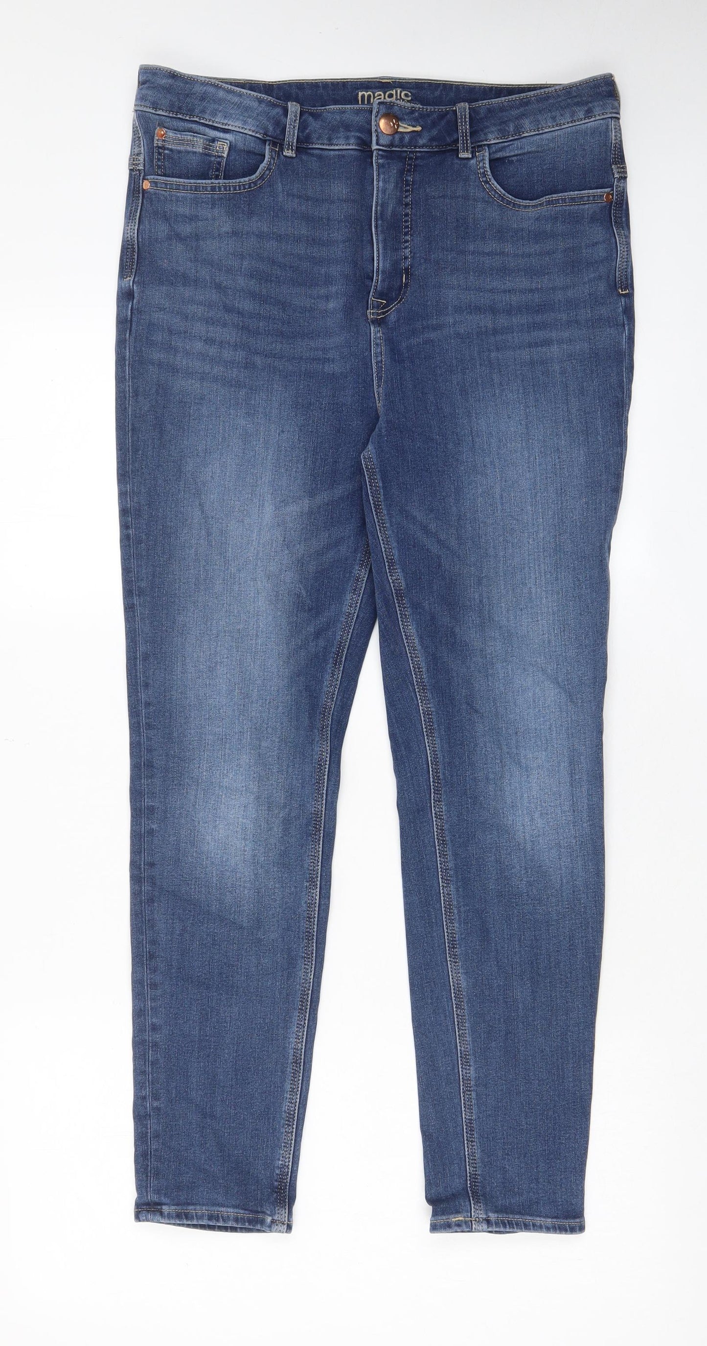 Womens UK Size 32 in Marks and Spencer Regular Fit Skinny Blue Jeans