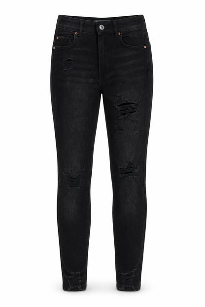 Womens UK Size 8 Denim & Co. Regular Fit Skinny Black Jeans