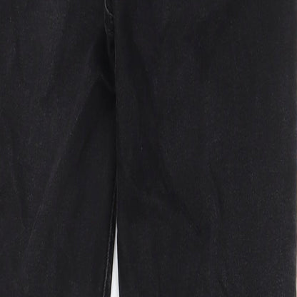 New Look Womens Black Cotton Skinny Jeans Size 8 L26 in Regular Zip - Pockets, Belt Loops