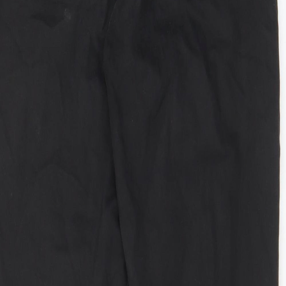 H7m Womens Black Cotton Straight Jeans Size 8 L27 in Regular Zip - Pockets, Belt Loops