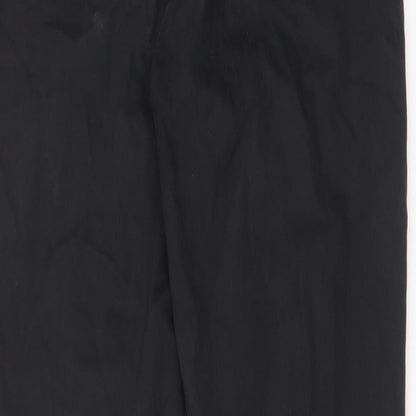 H7m Womens Black Cotton Straight Jeans Size 8 L27 in Regular Zip - Pockets, Belt Loops