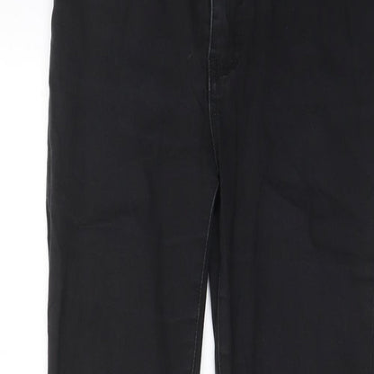 Apple Mints Womens Black Cotton Capri Jeans Size 29 in L26 in Regular Zip - Pockets, Belt Loops
