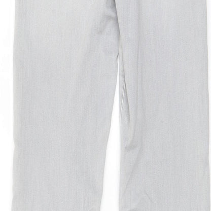 Denim & Co. Womens Grey Cotton Skinny Jeans Size 6 L29 in Regular Zip - Pockets, Belt Loops