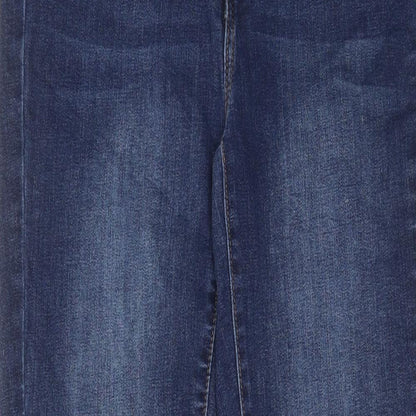 Buffalo Womens Blue Cotton Skinny Jeans Size 10 L29 in Regular Zip - Pockets, Belt Loops