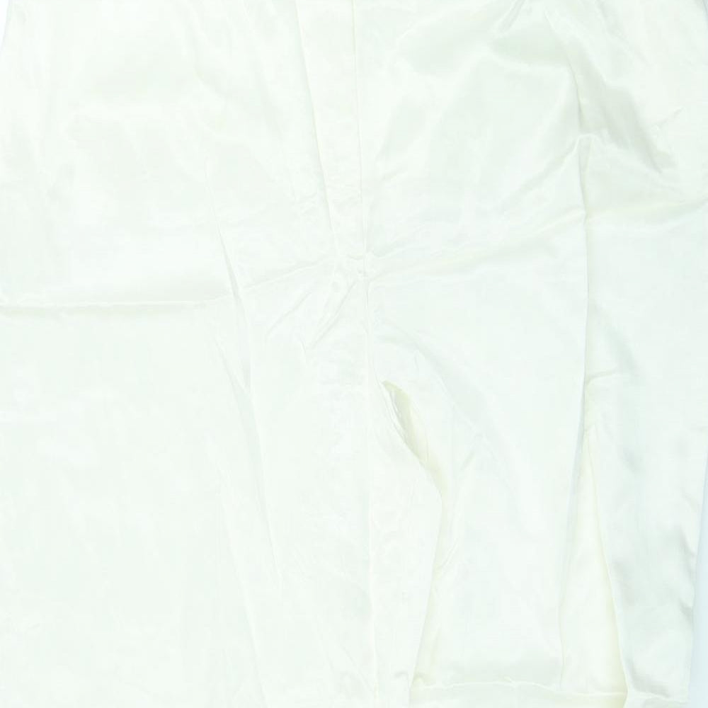 Womens UK Size 18 Marks and Spencer Regular Fit  Ivory Trousers