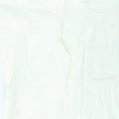 Womens UK Size 18 Marks and Spencer Regular Fit  Ivory Trousers