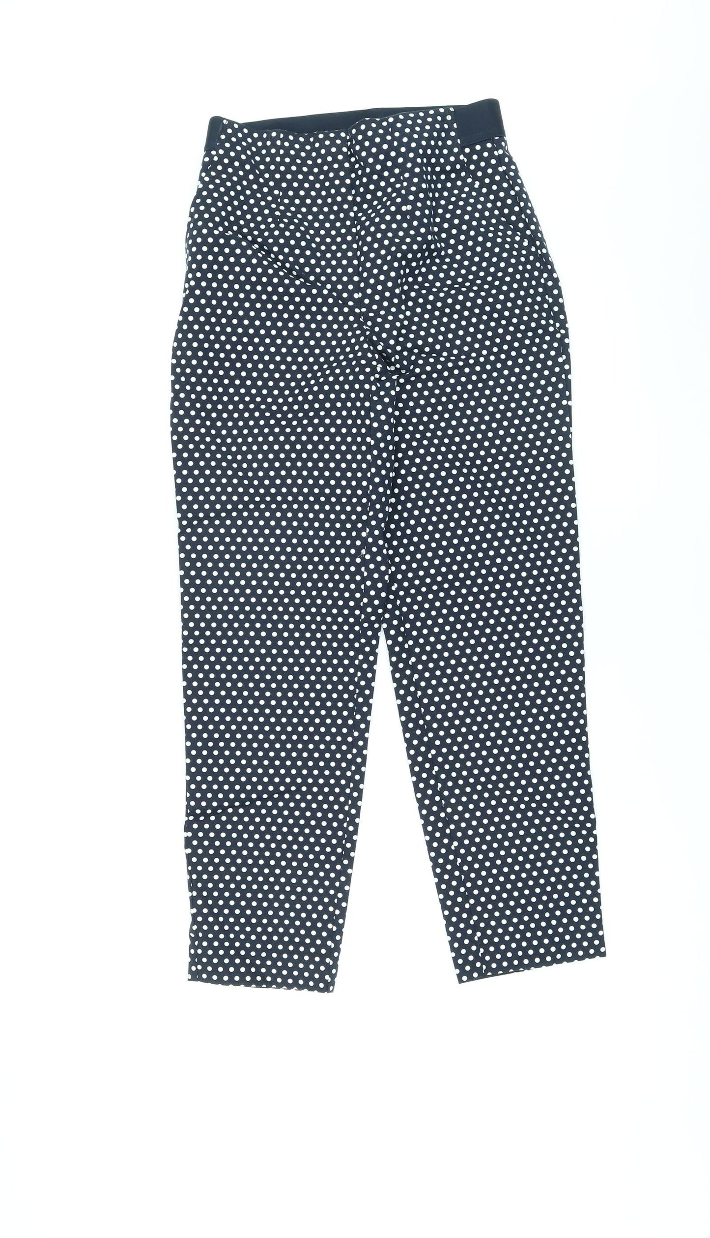 Womens UK Size 8 Marks and Spencer Regular Fit Capri Blue Trousers