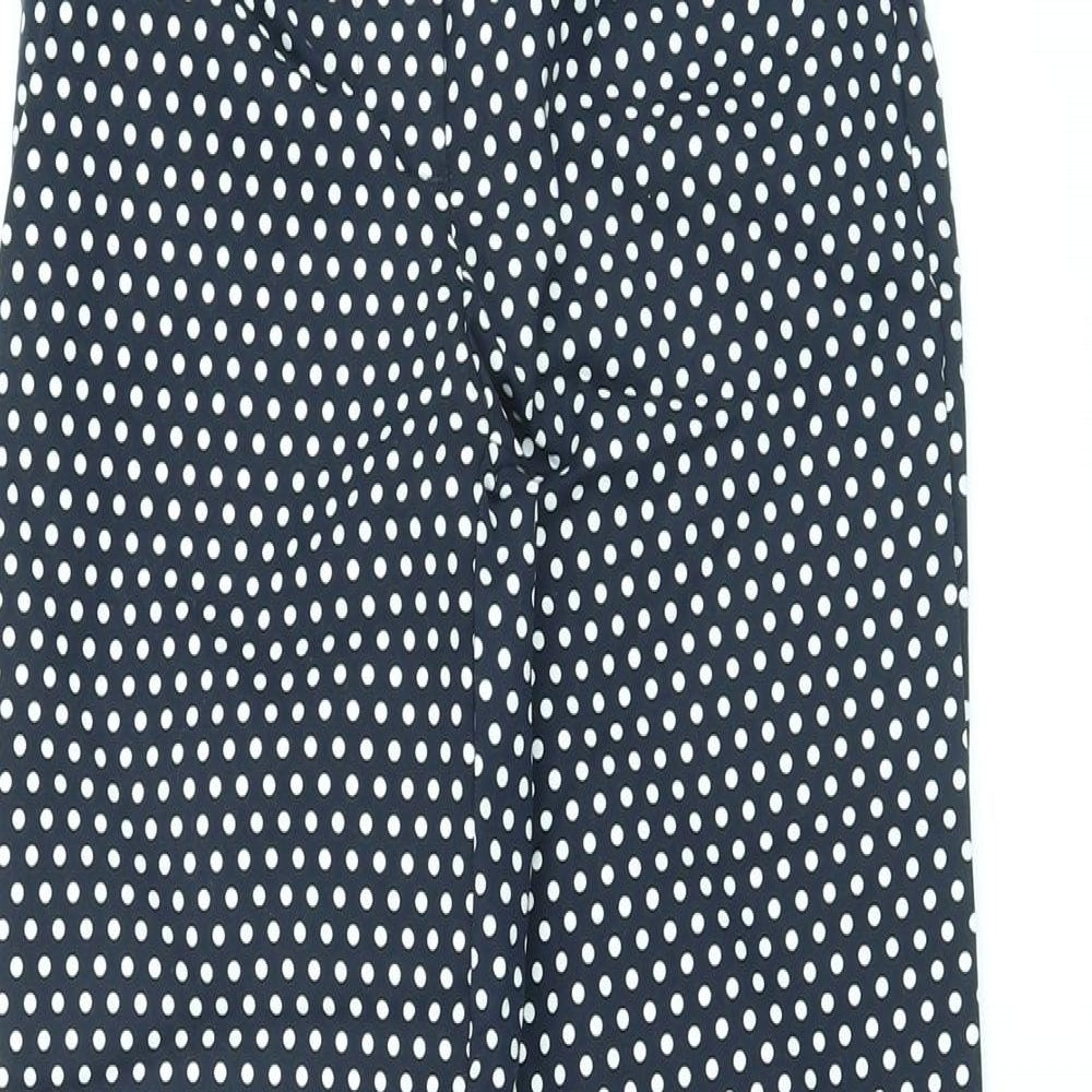 Womens UK Size 8 Marks and Spencer Regular Fit Capri Blue Trousers