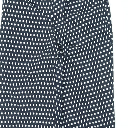 Womens UK Size 8 Marks and Spencer Regular Fit Capri Blue Trousers