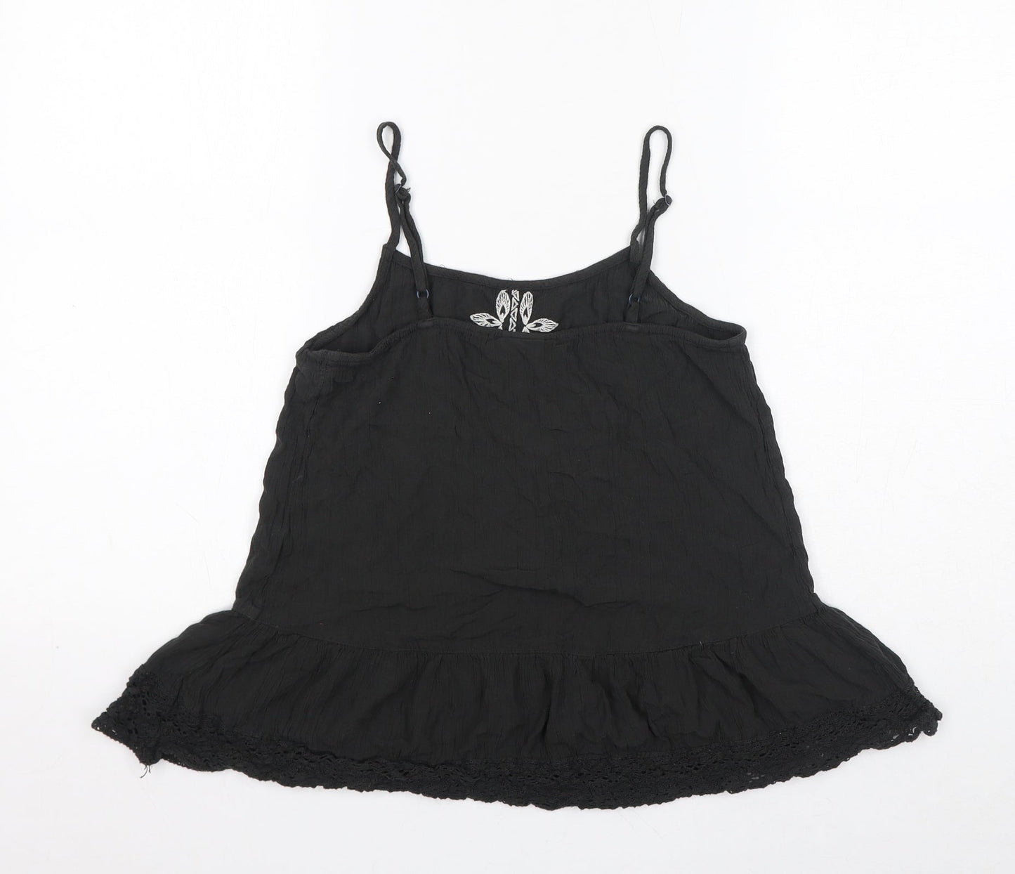 Womens UK Size S Mossimo Black Basic Tank
