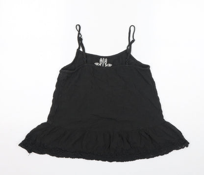 Womens UK Size S Mossimo Black Basic Tank