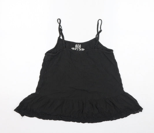 Womens UK Size S Mossimo Black Basic Tank