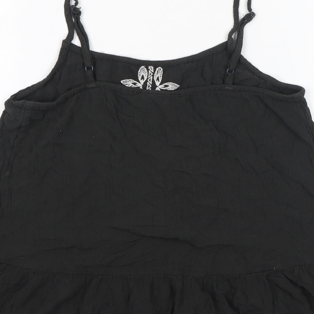 Womens UK Size S Mossimo Black Basic Tank