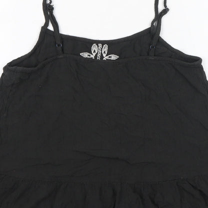 Womens UK Size S Mossimo Black Basic Tank
