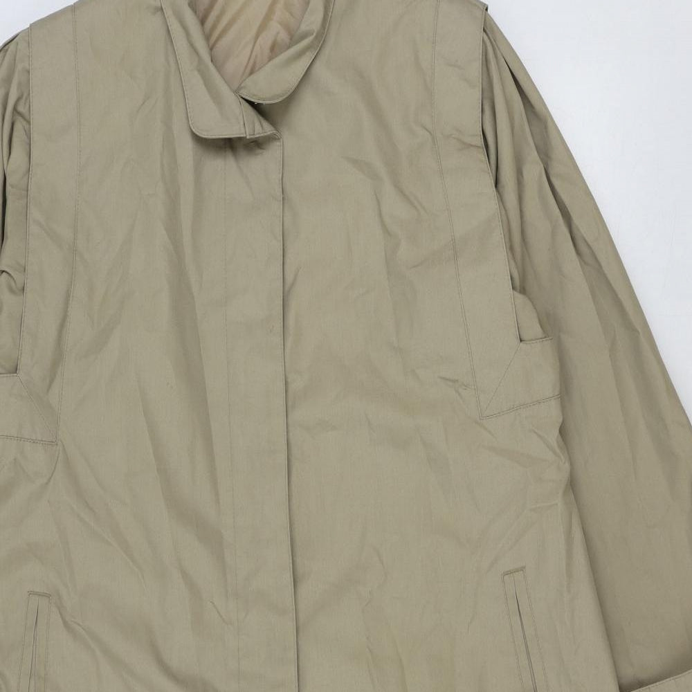 Womens UK Size 14 Canda Beige Overcoat