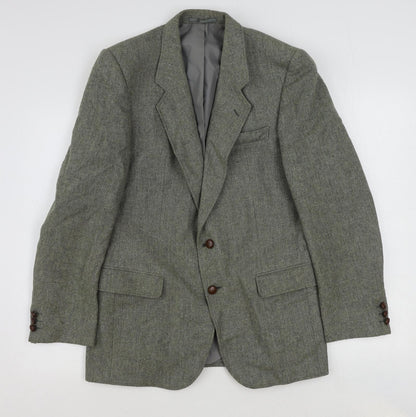 Tweedsmuir Mens Green Polyester Jacket Suit Jacket Size 36 Regular