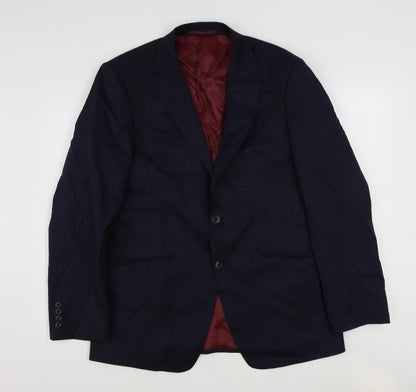 Mens UK Size 40 Marks and Spencer Regular Blue Suit Jacket