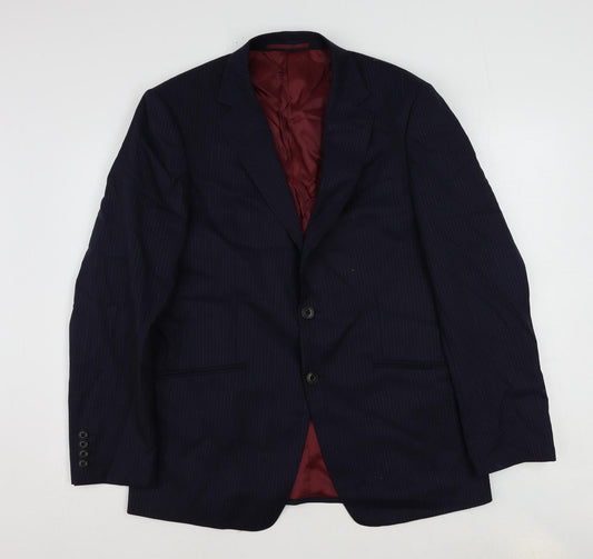 Mens UK Size 40 Marks and Spencer Regular Blue Suit Jacket