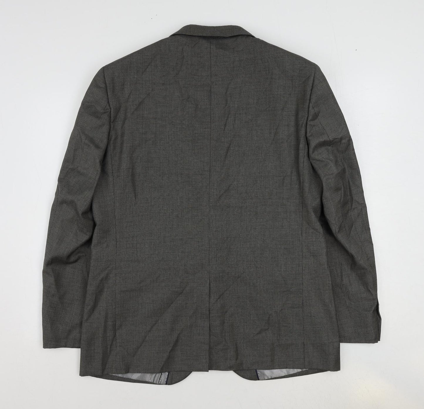 Woolworths Mens Grey Polyester Jacket Suit Jacket Size 42 Regular