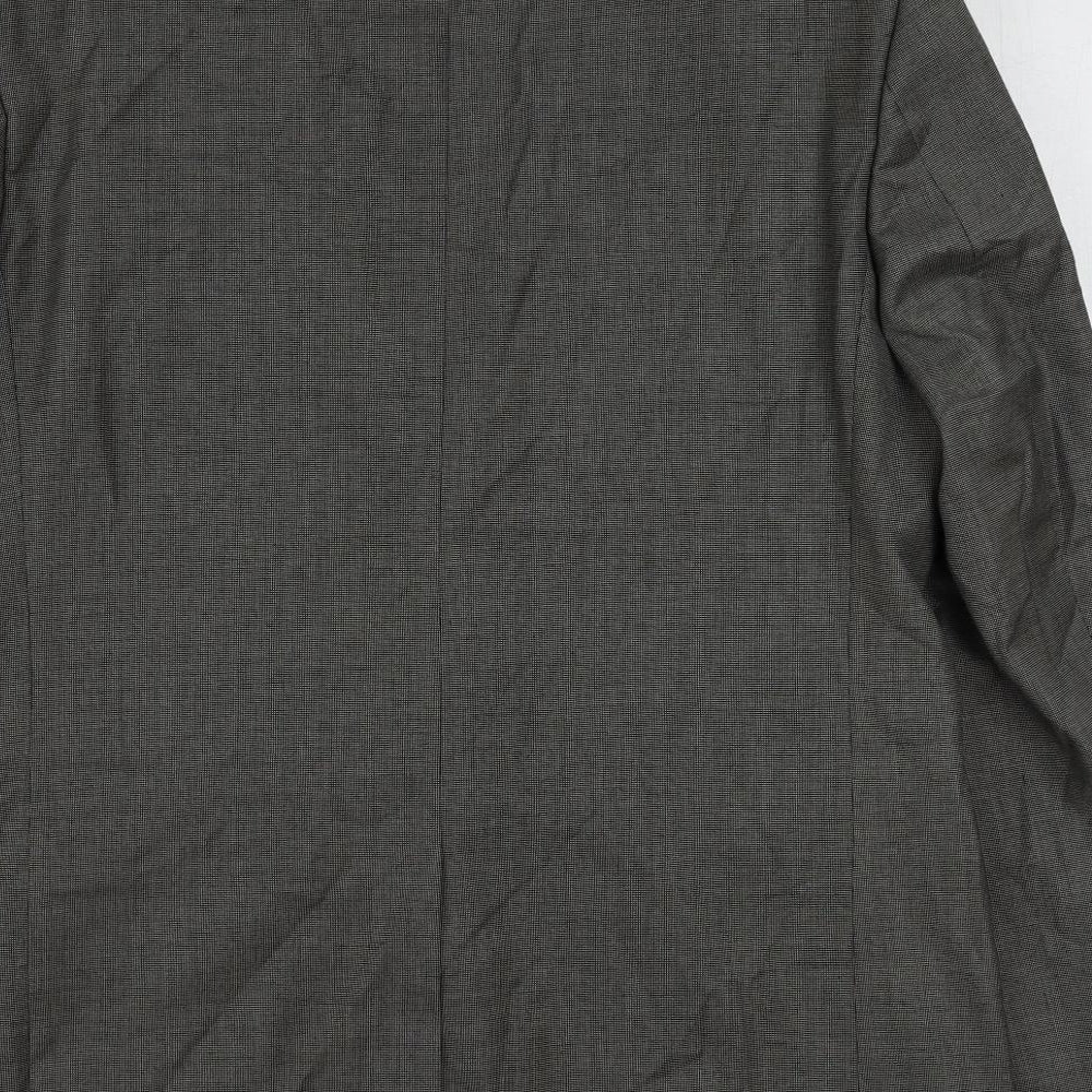 Woolworths Mens Grey Polyester Jacket Suit Jacket Size 42 Regular