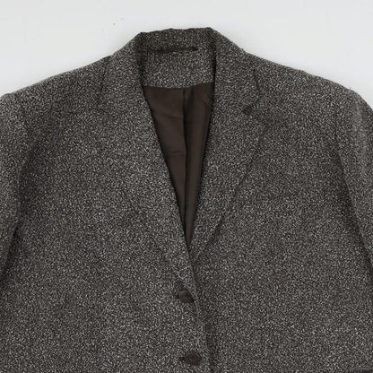 Womens UK Size 20 Agenda Regular Brown Blazer