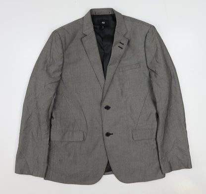 Mens UK Size 44 H&M Regular Grey Suit Jacket