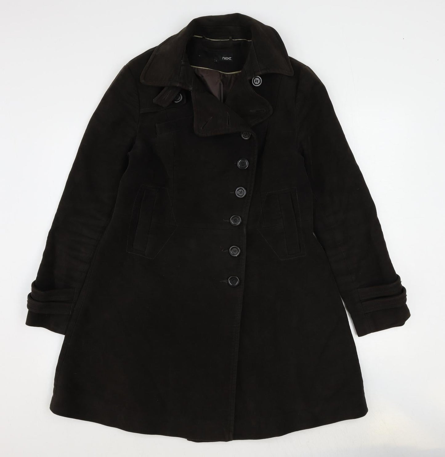 Womens UK Size 14 NEXT Brown Overcoat