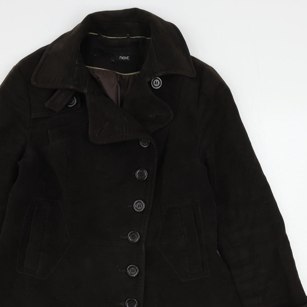 Womens UK Size 14 NEXT Brown Overcoat