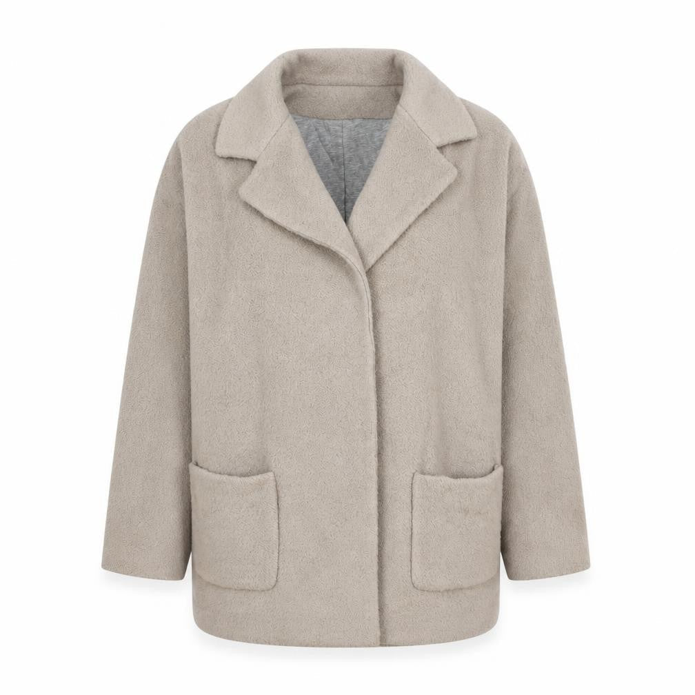 Womens UK Size 6 Topshop Beige Overcoat