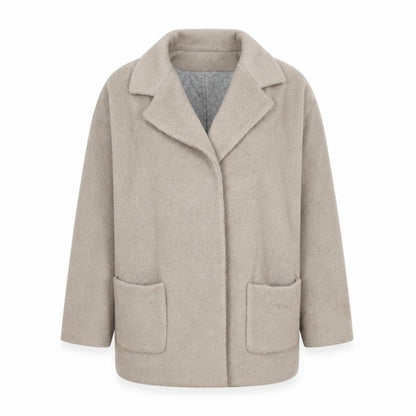 Womens UK Size 6 Topshop Beige Overcoat